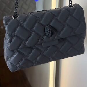 Kurt Geiger Dark Gray Quilted Shoulder Bag